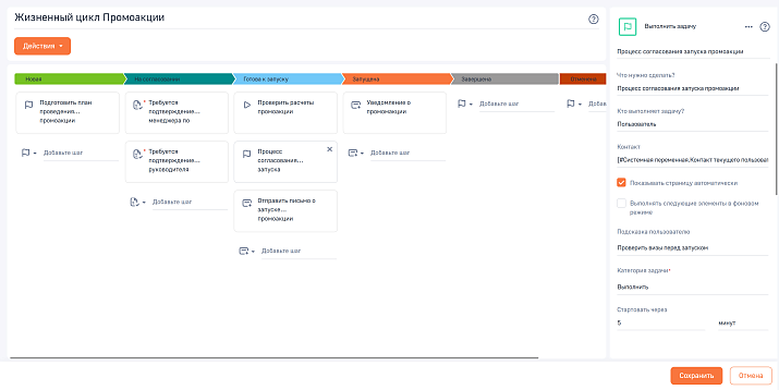 Управление кейсами